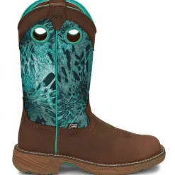 Women Justin Women's Rush 11" Waterproof Western Work Boot -- SE4355