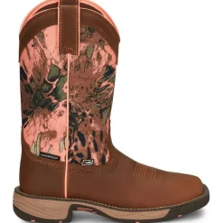 Women Justin Women's Rush 11" Waterproof Western Work Boot -- SE4356