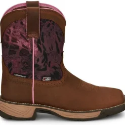 Women Justin Women's Rush 8" Waterproof Western Work Boot -- SE4358