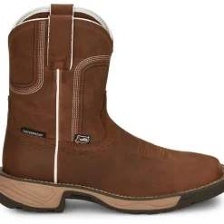 Women Justin Women's Rush 8" Waterproof Western Work Boot -- SE4359