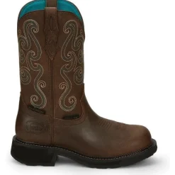 Women Justin Women's Tasha 11" ST WP Western Work Boot -- GY9991