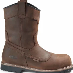 Women Kodiak Men's Mckinney Comp Toe WP Wellington Work Boot -Brown- 4TERDB