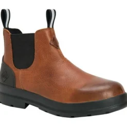 Muck Men's Chore Farm Leather Chelsea WP Work Boot - - CCLP-901