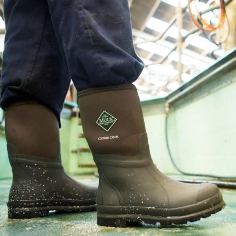 Muck Men's Chore XpressCool Mid 12" WP Wellington Rubber Work Boot - CMCT-900