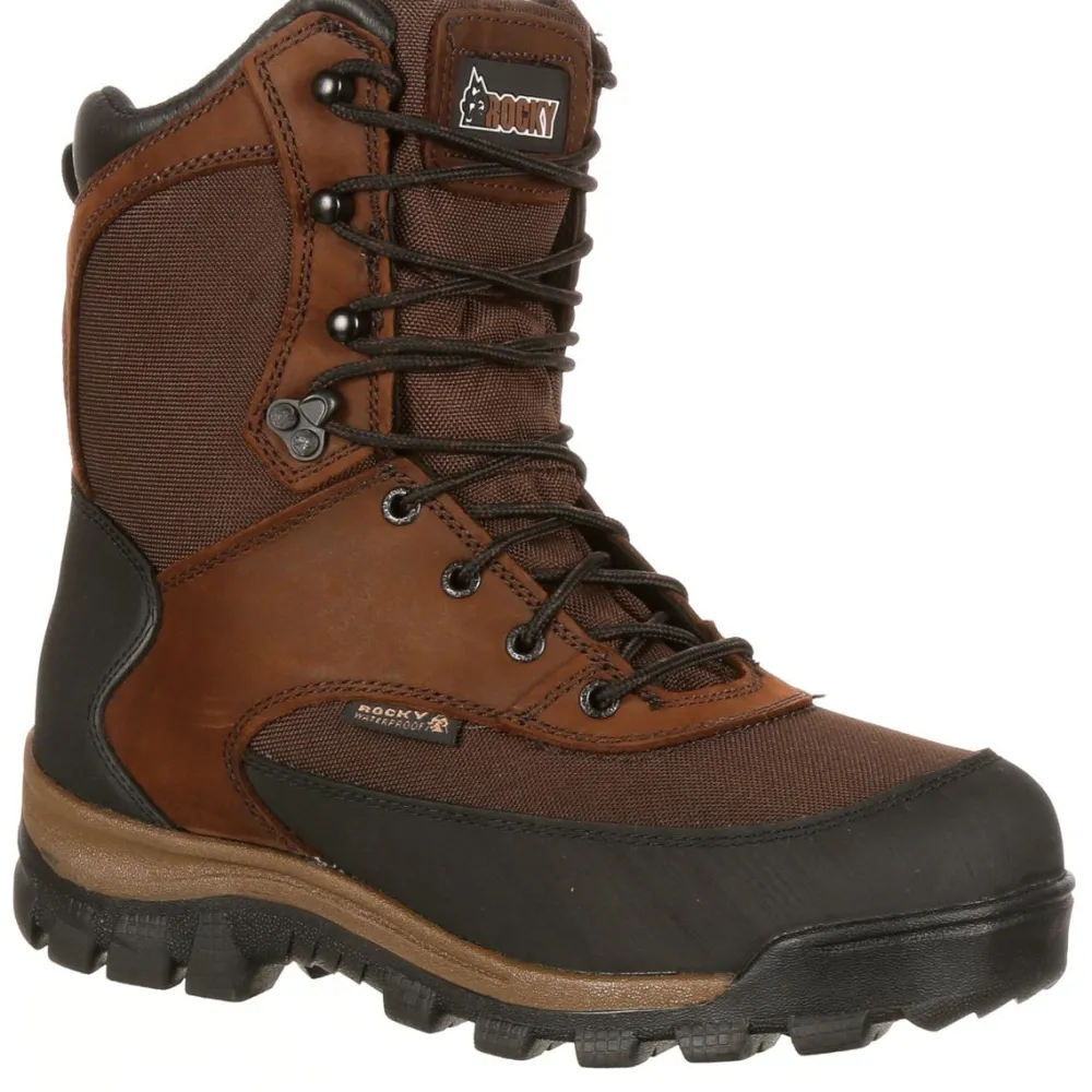 Rocky Men's Core 8" WP 800G Ins Outdoor Boot - Brown - FQ0004753