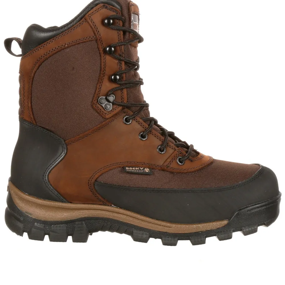 Rocky Men's Core 8" WP 800G Ins Outdoor Boot - Brown - FQ0004753