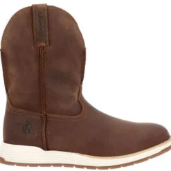 Women Rocky Men's Farmstead 10" Comp Toe Wellington Work Boot -- RKW0400
