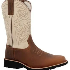 Rocky Men's Monocrepe 12" Soft Toe WP Western Classic Boot- - RKW0440