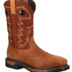 Rocky Men's Original Ride Steel Toe WP Western Boot- - RKYW041