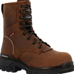 Women Rocky Men's Rams 9" Comp Toe WP 800G Logger Work Boot -Horse- RKK0478