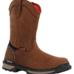 Rocky Men's Rams Horn 10" WP Safety Toe Pull On Work Boot - - RKK0398