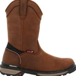 Rocky Men's Rams Horn 10" WP Safety Toe Pull On Work Boot - - RKK0398