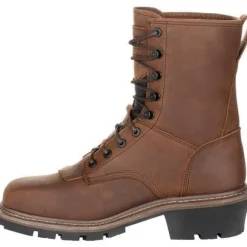 Women Rocky Men's Square Toe Logger Comp Toe WP Work Boot - - RKK0277