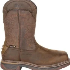 Rocky Men's TPU Heel 11" Square Toe WP Met Guard Western Boot -- RKW0288