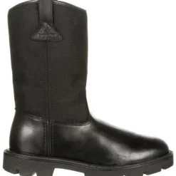 Women Rocky Men's Warden Pull-On Wellington Duty Boot - - FQ0006300
