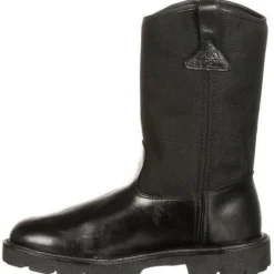 Women Rocky Men's Warden Pull-On Wellington Duty Boot - - FQ0006300