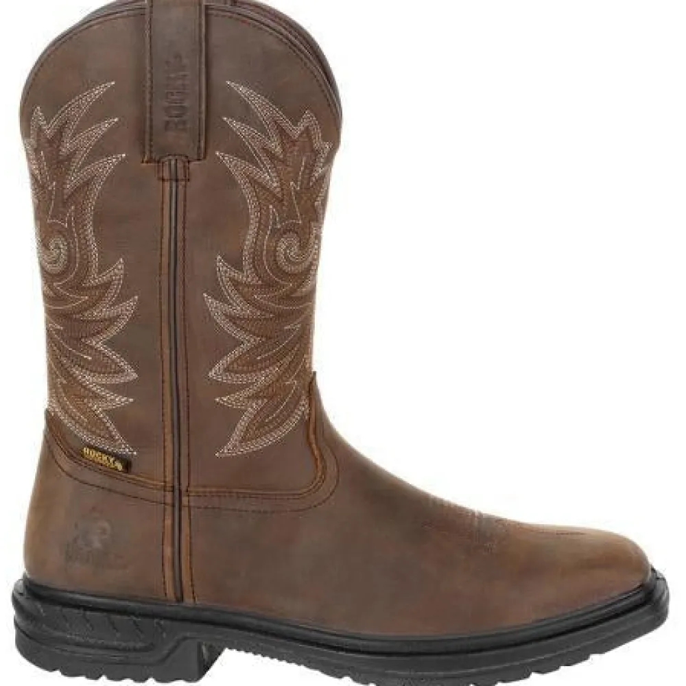 Rocky Men's Worksmart 11" Comp Toe WP Work Boot - - RKW0277