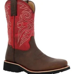 Women Rocky Women's Monocrepe 11" Square Toe WP Western Work Boot -Magenta- RKW0455