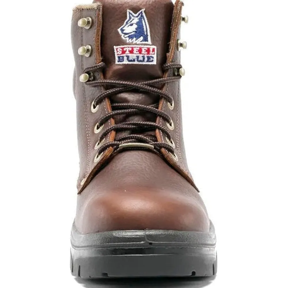 Steel Blue Men's Argyle 6" WP Soft Toe Waterproof Work Boot - Oak - 810952