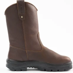 Women Steel Blue Men's Heeler 10" WP Steel Toe Wellington Work Boot - Oak - 812915