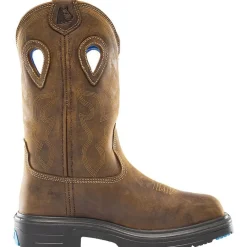 Women Steel Blue Men's Heeler Met Steel Toe WP Western Work Boot -- 813904