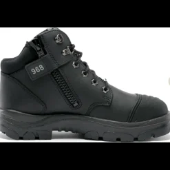Women Steel Blue Men's Parkes Side Zip WP Steel Toe Hiker Work Boot - - 812968