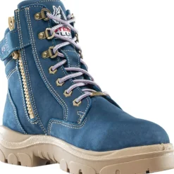 Steel Blue Women's Jungle 6" WP Soft Toe Cross Zip Ankle Boot - - 812861