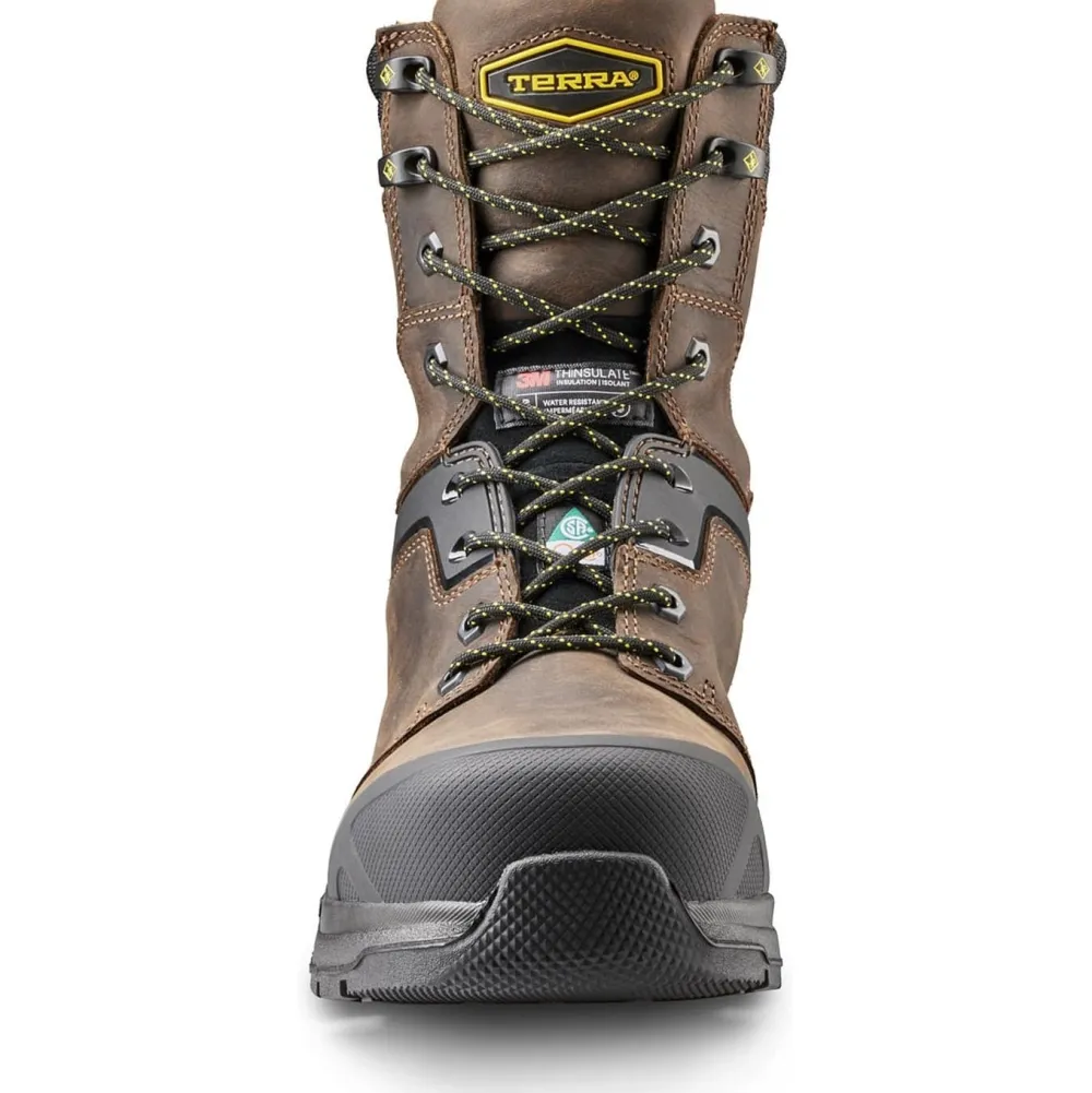 Terra Men's Carbine 8" Comp Toe WP Safety Work Boot -- 4TCRBN