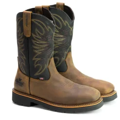 Thorogood Men's American Heritage 11" Steel Toe WP Western USA Made Work Boot - 804-4330