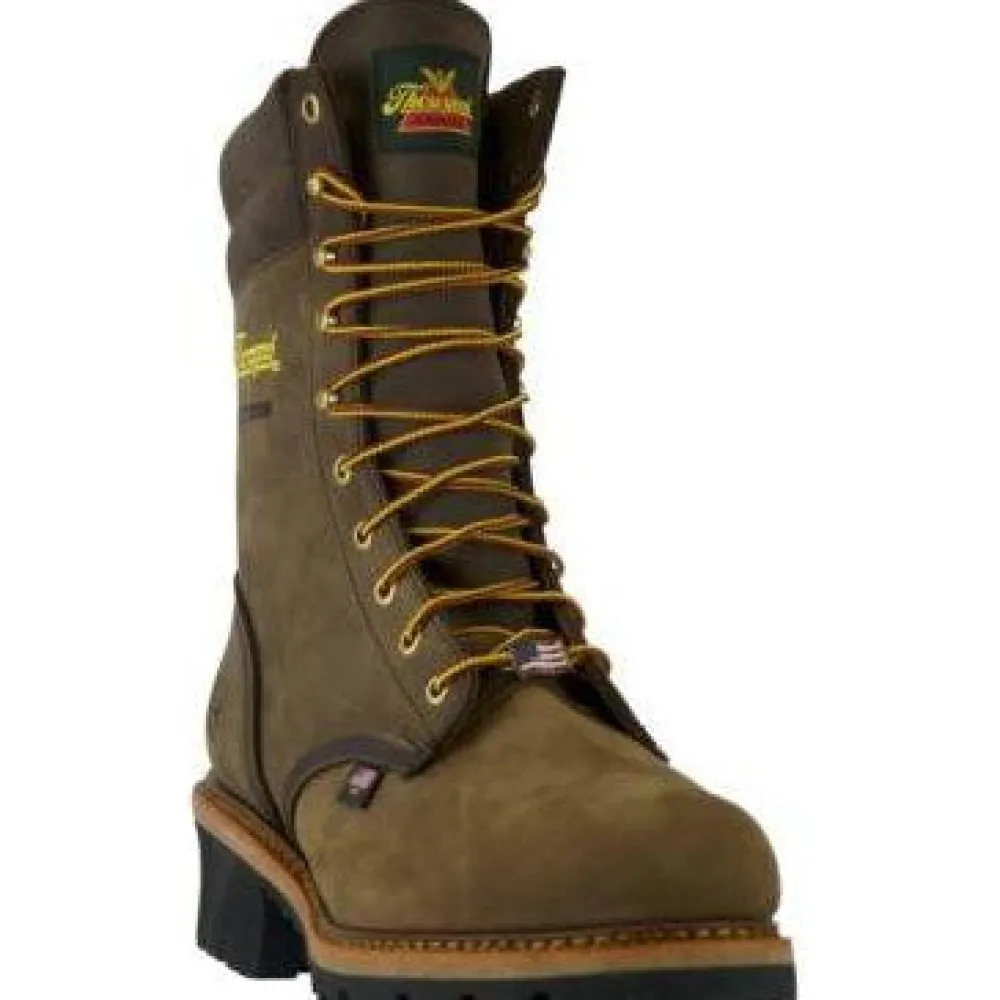 Women Thorogood Men's Logger 9" ST WP USA Made Work Boot - - 804-3555