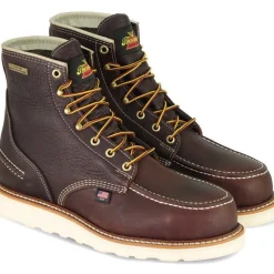 Women Thorogood Men's USA Made 1957 6" Moc Toe WP Wedge Work Boot - 814-3600