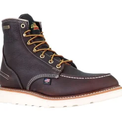 Women Thorogood Men's USA Made 1957 6" Moc Toe WP Wedge Work Boot - 814-3600