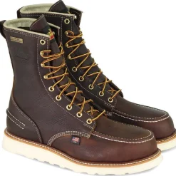 Women Thorogood Men's USA Made 1957 8" Moc Safety Toe WP Wedge Work Boot 804-3800