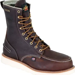Women Thorogood Men's USA Made 1957 8" Moc Safety Toe WP Wedge Work Boot 804-3800