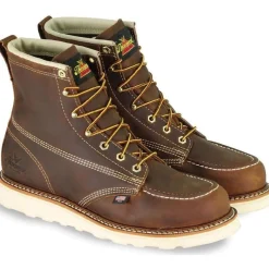 Women Thorogood Men's USA Made Amer. Heritage 6" Moc Toe Wedge Work Boot 814-4203