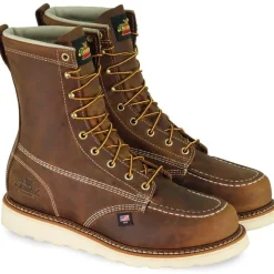 Women Thorogood Men's USA Made Amer. Heritage 8" Stl Toe Work Wedge Boot 804-4478