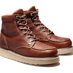 Women Timberland Pro Men's Barstow Wedge 6" Soft Toe Work Boot - TB089647214