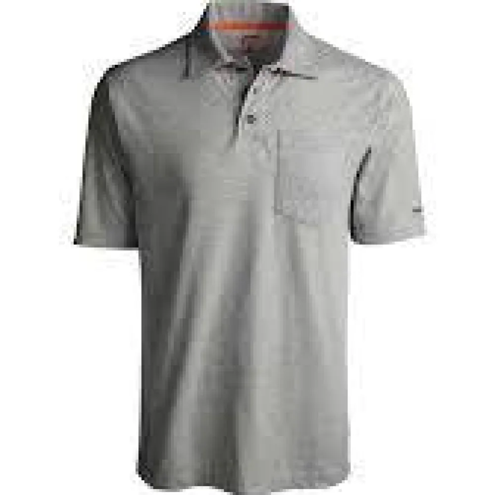 Timberland Pro Men's Base Plate Blended Short-Sleeve Work Polo - Light Gray - TB0A1HP2