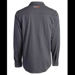Timberland Pro Men's Flame Resistant Cotton Core Button Work Shirt - Charcoal - TB0A236V003