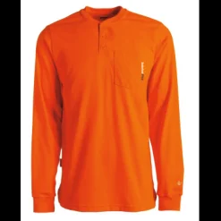 Timberland Pro Men's Flame Resistant Long Sleeve Work Henley - - TB0A23P4Y86