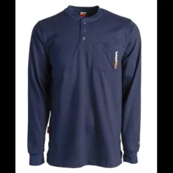 Timberland Pro Men's Flame Resistant Long Sleeve Work Henley - - TB0A23P4410