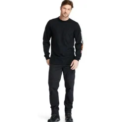 Timberland Pro Men's FR Cotton Core LS W/ Logo Work T-Shirt - - TB0A1V8D001
