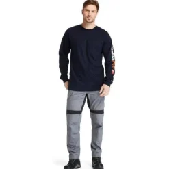 Timberland Pro Men's FR Cotton Core LS W/ Logo Work T-Shirt - - TB0A1V8D410