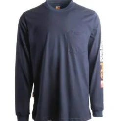 Timberland Pro Men's FR Cotton Core LS W/ Logo Work T-Shirt - - TB0A1V8D410
