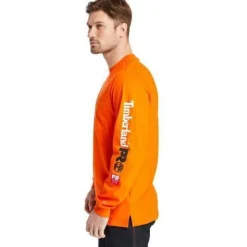 Timberland Pro Men's FR Cotton Core LS W/ Logo Work T-Shirt - - TB0A1V8DY86