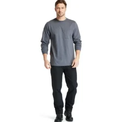Timberland Pro Men's FR Cotton Core LS W/ Logo Work T-Shirt - - TB0A1V8D003