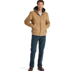 Timberland Pro Men's Gritman Lined Canvas Hooded Jacket - - TB0A1VB4D02