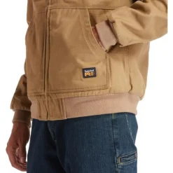 Timberland Pro Men's Gritman Lined Canvas Hooded Jacket - - TB0A1VB4D02