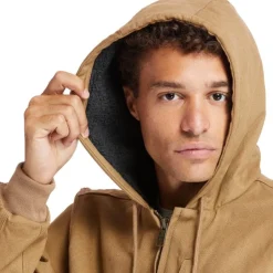 Timberland Pro Men's Gritman Lined Canvas Hooded Jacket - - TB0A1VB4D02