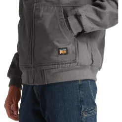 Timberland Pro Men's Gritman Lined Canvas Hooded Jacket - - TB0A1VB4060